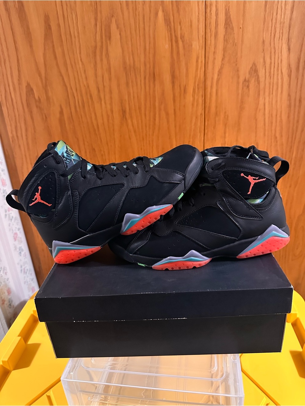 Jordan Air Jordan 7 Retro 30th Barcelona Nights Black 705350-007 2015 Men